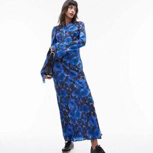 TOPSHOP Lea Premium Column Maxi Dress